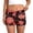 Orange1, variant on Women Swim Shorts High Waisted Swimsuit Shorts Floral Print Drawstring Bathing Suits (Light Blue M)