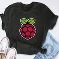 thumbnail image 4 of EcoLoom Raspberry Pi Logo Black Short Sleeve Unisex T Shirt Black-S, 4 of 6
