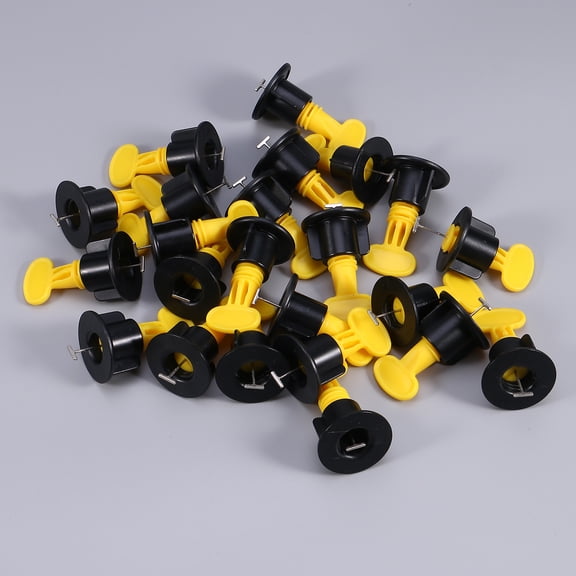 Tineasur 50 Sets Tile Reusable Alignment Tile Spacers for Home Use Assorted Color PP Steel