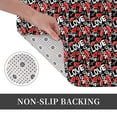 thumbnail image 6 of Pofeuu Graffiti Valentine Day Print Flannel Doormats Rug16"x24"Rug Washable Doormats Indoor Outdoor Rugs for Layered Front Door Mats, Porch, Kitchen, Entryway, 6 of 7