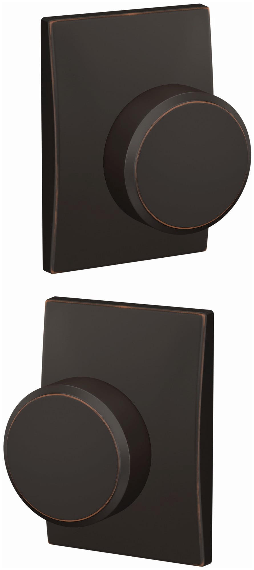 Schlage FC21SWA622CEN Custom Swanson Passage Or Privacy Door Knob Set - Black