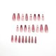 thumbnail image 2 of faux Ongles Longs Rose Paillet Papillon Strass Rose (24 Pices), Ongles De Pression Papillon Strass En Matriau Acrylique, 24 Pices Pour Femmes Et F, 2 of 5
