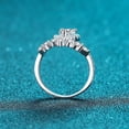 thumbnail image 3 of Anillo de plata S925 Simulación de mesón de moda con personalidad para mujer Propuesta de diamante en forma de anillo de bodas con diamantes mosant, 3 of 5