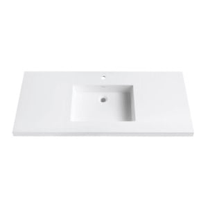 VersaStone 49 in. Solid Surface Vanity Top