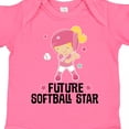 thumbnail image 4 of Inktastic Future Softball Star Girl Girls Baby Bodysuit, 4 of 5