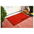 thumbnail image 2 of Collins Red Pastel Welcome Doormat, 24" x 36", 2 of 5