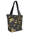 thumbnail image 2 of Fotbe Bumblebee Pattern Beach Tote,Shoulder Handbag,Spacious Tote Bag,Lightweight Travel Bag,Versatile Shopping Bag, 2 of 9