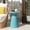 Teal, variant on 15" Outdoor End Table, Patio Side Table, Outdoor Accent Table With Pedestal Flared Design Modern Iron For Patio Garden Backyard, Black
