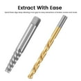 thumbnail image 4 of Left Hand Drill Bit Broken Bolt Damaged Screw Extractor Set with Metal Case, 4 of 9