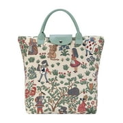 Signare Alice in Wonderland Tapestry Foldaway Bag Purse - Shopping ECO