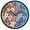 Hand Drawn Colorful Daisies, variant on Dailycode Night Light Wall Clock Glow in The Dark 12 inch Battery Operated Silent Luminous Clocks, Hand Drawn Colorful Daisies