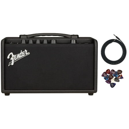Fender Mustang LT40S Amplifier Bundle with Instrument Cable and 12-Pack Picks