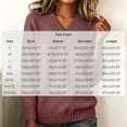 thumbnail image 4 of DYTTDG Women's V-Neck Sweater | Long Sleeve Loose Fit Solid Color Knit Pullover Top, Ribbed Cuffs and Hem Casual Jumper for Daily Outfits, 4 of 8
