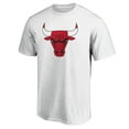 thumbnail image 2 of Men's White Chicago Bulls Primary Mascot Logo T-Shirt, 2 of 3
