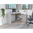 thumbnail image 5 of Contemporary and Professional Light Grey Home Office Desk, 5 of 5