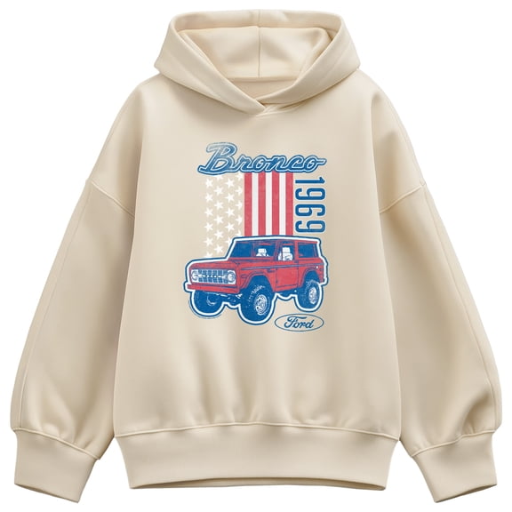 Ford - American Bronco 1969 - Women's Oversized Fleece Hoodie Sweatshirt