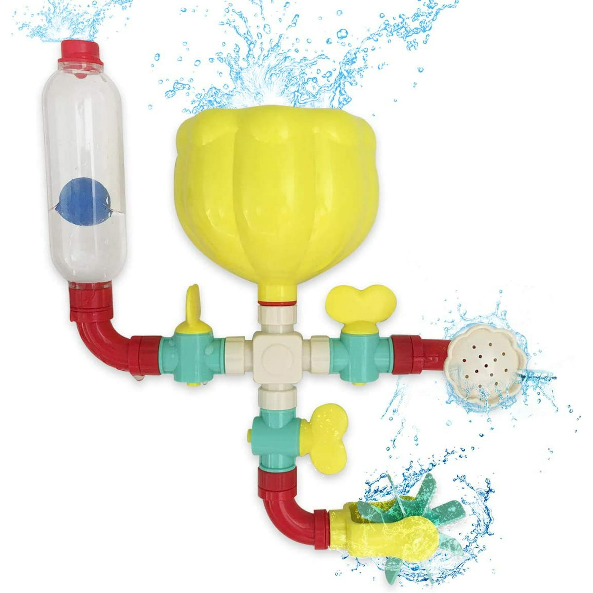 Pipe Bath Toys with Fun Widgets Educational Bathtub Water Toy