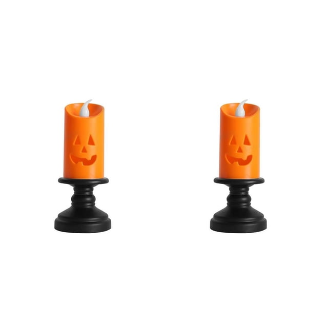 Advancent de Halloween de 1/12 Uds., candelabro LED colorido sin llama, decoración de mesa, calabaza, decoración de fiesta de Halloween Type1 NO1 Advancent CBP254904