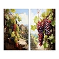 thumbnail image 2 of Designart "Green Beauty of Ancient Wisdom in the Vineyard" Vineyard Wall Art Set Of 2 - Green Landscapes Canvas Set For Living Room Decor, 2 of 7