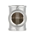 thumbnail image 3 of G1/4 Thread 3 Way T Shape Fitting Splitter Adapter,  Plated Brass, , , ID12.9mm, OD17mm, Silver Color, Application PC Water Cooling System, 3 of 7