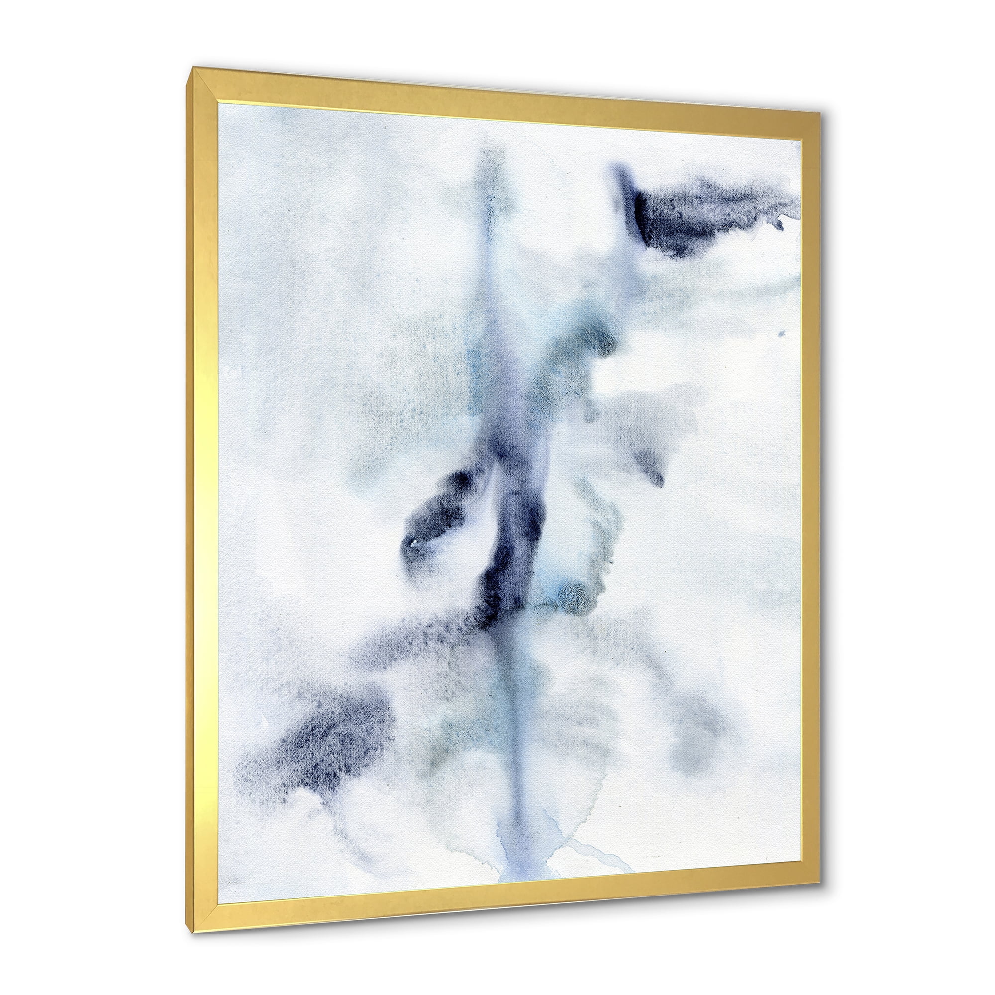 Designart 'Abstract Of Clouds Dark Blue Colored IV' Modern Framed Art Print