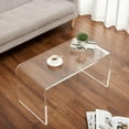 thumbnail image 1 of Kojooin Table Basse en Acrylique Transparent en Forme de U, Table d'Appoint Moderne Transparente pour Salon Ou Cour, 1 of 7