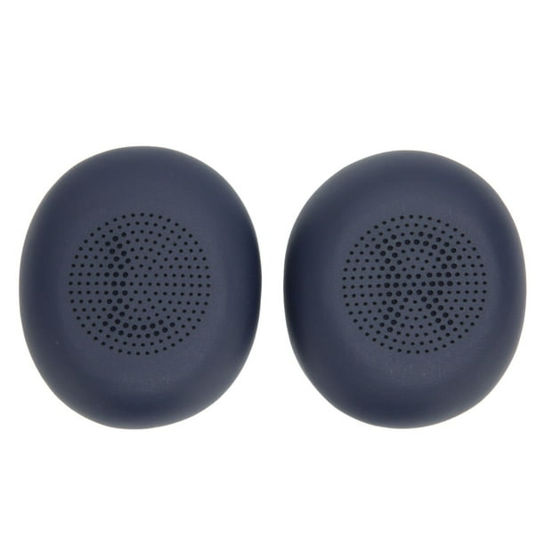 Almohadillas de repuesto para auriculares de piel sintética de grado profesional para auriculares Jabra ELITE 45h, color azul oscuro