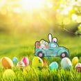 thumbnail image 2 of Easter Outdoor Decorations with Led Light, Easter Bunny Yard Signs with Stakes Large Rabbits Party Supplies for Spring Easter Lawn Garden Welcome Decoration, 2 of 7