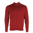 thumbnail image 2 of Daniel K Men's Long Sleeve Cotton Blend Mock Neck Full Zip Sweater D H Grey S, 2 of 2