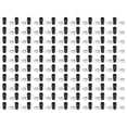 thumbnail image 1 of Juego de 100 soportes LED de plástico cromado de 3mm para bombilla de lámpara de diodos emisores de luz, 1 of 8