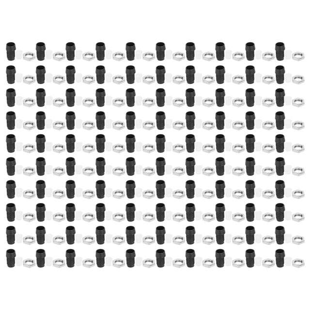Juego de 100 soportes LED de plástico cromado de 3mm para bombilla de lámpara de diodos emisores de luz