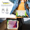 thumbnail image 6 of FJLBDE Case for Lenovo Tab M8 3rd Gen 2021/M8 HD 2nd Gen 2019 with 360 Kickstand, Shoulder Strap Carrying Protective Cover, Multicolor Green, 6 of 6