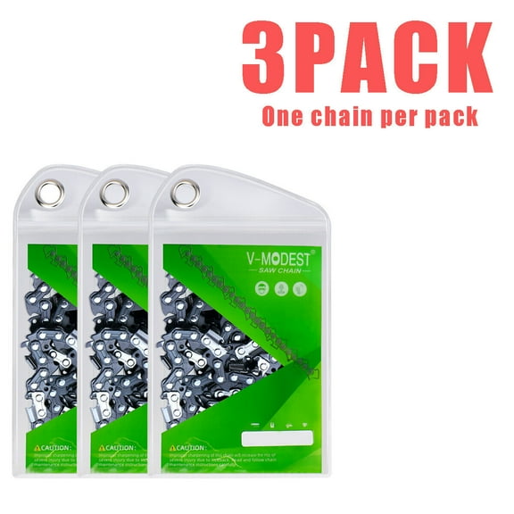 6-Inch Mini Chainsaw Chain 1/4"LP .043 37DL Replacement Chain for Cordless Electric Chainsaw - 3 PACK