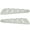 Painted #HP Hi Performance White, variant on Ikon Motorsports Compatible with 05-09 Ford Mustang V6 Painted Gloss Black Rear Quarter Side Window Louvers Scoop Cover Vent Panel Pair - ABS