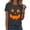 Grey, variant on Halloween Womens Shirt Spooky Season Short Sleeve T Shirt Halloween Pumpkin Ghost Fall Tee Top Women Halloween Shirts(Grey,L)