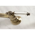 thumbnail image 4 of Kingston Brass KS1243WLL Wilshire Double-Handle Wall-Mount Bridge Kitchen Faucet, Antique Brass, 4 of 8