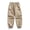 Khaki, variant on WIZUTIZ Men's Cargo Pants Casual Lightweight Waterproof Athletic Joggers Elastic Waist Loose Tapered Pants with Pockets