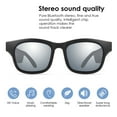 thumbnail image 3 of Bluetooth Sunglasses Wireless Music Glasses Lens Portable Outdoor Noise Reduction Open Headphone, Silver, 3 of 9