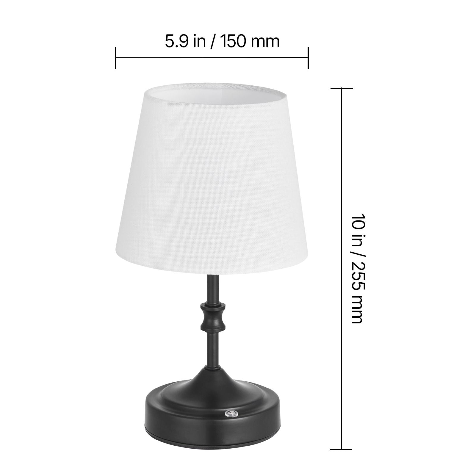 Cordless Portable Table Lamp Built-in Battery, Rechargeable Lightweight Desk Light, Warm Ambient Lighting for Bedroom Dining Patio Outdoor Restaurant