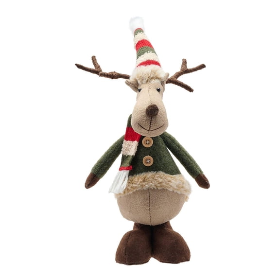 Fabric Standing Moose With Short Legs Decoration