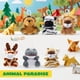 thumbnail image 2 of 24 minijuguetes de peluche Joyin con forma de animal de safari, de 4 a 6 cm, 2 of 8