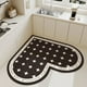 thumbnail image 1 of Kitchen Absorbent Pvc Floor Mats Heart Shape Carpet Non-Slip Bath Rug Pink Valentine's Day Rug Absorbs Water Diatom Mud Pad My Lux Decor Round, 1 of 13