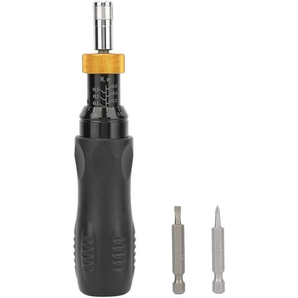Adjustable Torque Screwdriver, Preset Torque Wrench With Adjustment Range 0.1-0.6nm Double Scale Hex Socket Screwdriver