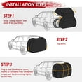 thumbnail image 6 of ASTRAEA Bike Cover for Transport on Rack, Waterproof 600D Oxford Electric Bike Cover for 3 Bikes, Bicycle Cover Outdoor Storage, 6 of 10