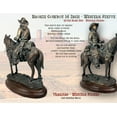 thumbnail image 4 of Urbalabs Bronze Cowboy 14 Inch On Horse Wild West Western Sculpture Statue Old West Office Desk Western Decor Statue Sculpture Cowboy Wild West Decor Country Hand Painted Ranch Rodeo Home, 4 of 6