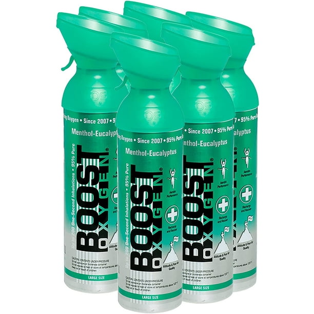 Boost Oxygen Supplemental Oxygen To Go AllNatural Respiratory Support for Health, Wellness