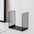 thumbnail image 3 of LCXmlly Sturdy Book Stand Simple Desktop Reading Book Holder Hollow Metal Book Clip Stand for Office Desktop Storage Student Learning 1 Pair, 3 of 9