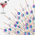 thumbnail image 2 of Cocktail Picks Bamboo Skewers 200 PCS , 6 Inch Toothpicks For Appetizers, Natural Tooth Pick Bamboo Sticks 2 of 13