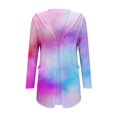 thumbnail image 2 of BODOAO Women's Cardigans Open Front Casual Lightweight Long Sleeve Knit Classic Fall Fashion Cardigan with Pockets Autumn and Winter Gradient Thin Mid Length Cardigan Side Pocket Jacket Hot Pink S, 2 of 6