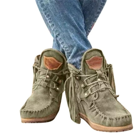 

Ankle Boots Luxury Matte New Women s Suede Retro New Women s Suede Retro Green 41